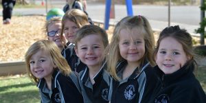 students smiling